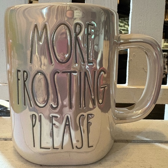 Rae Dunn Iridescent Mug - More Frosting Please - Picture 1 of 4